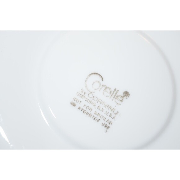 Vtg 70's Corelle Corning Livingware Butterfly Gold Coffee Tea Cups Mug & saucers - Picture 8 of 9